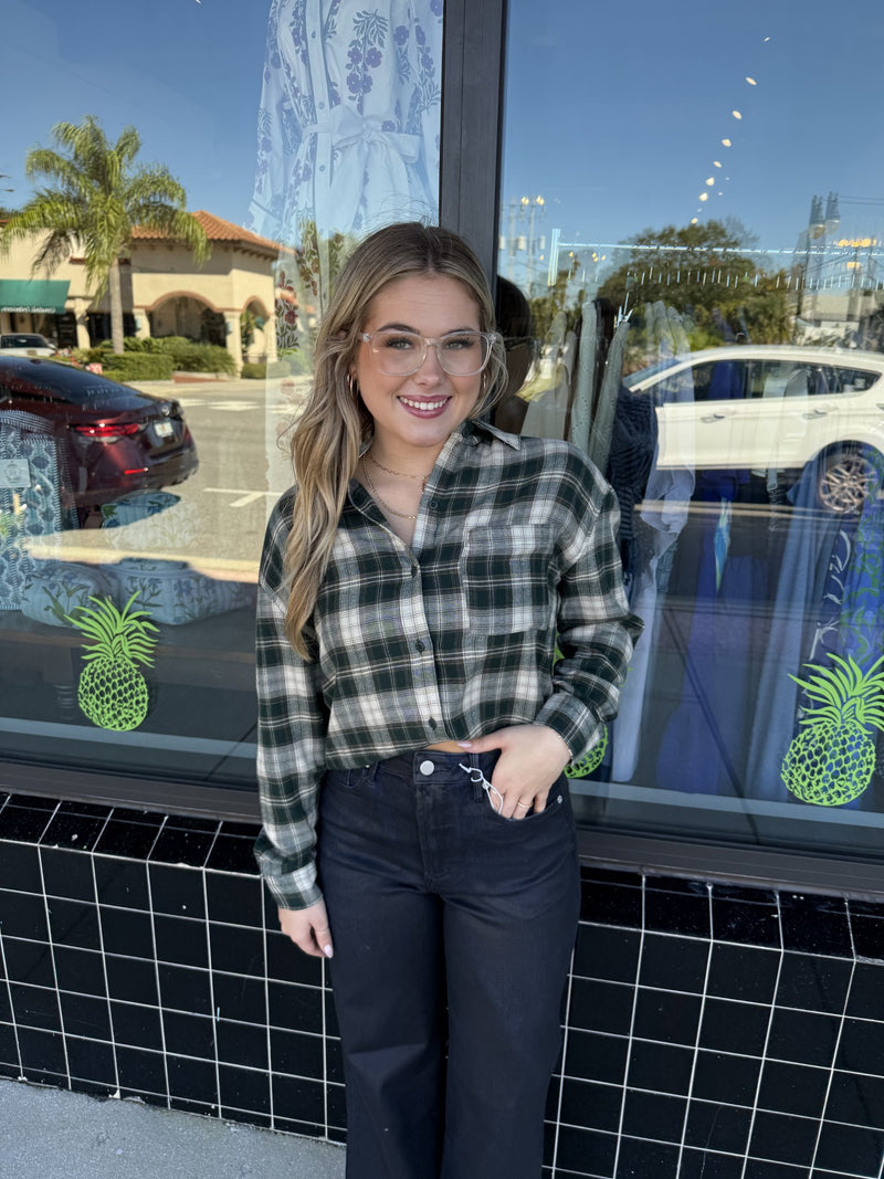 River Plaid Button Up