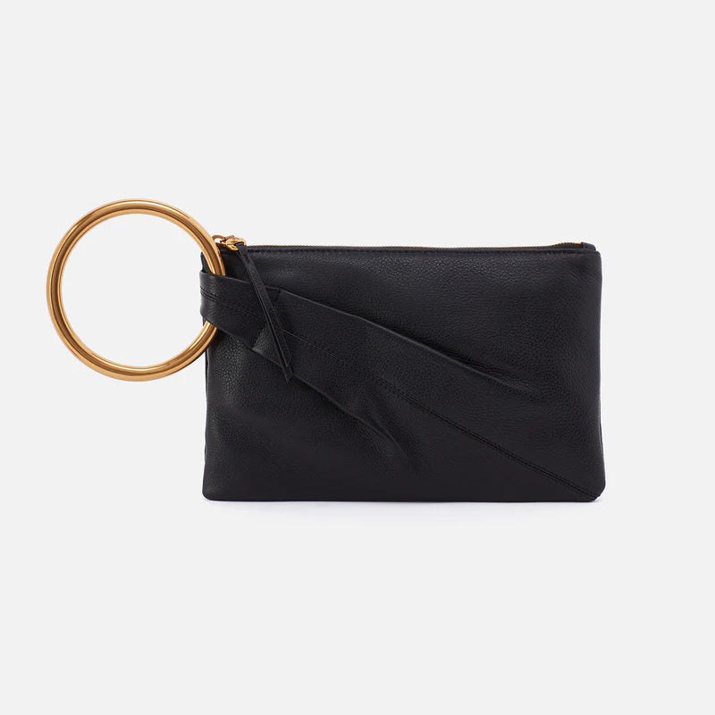 Sheila Ring Clutch Black