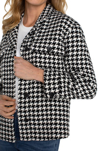 Houndstooth Cropped Shacket