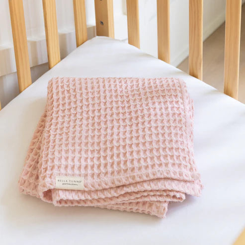 Waffle Baby Blanket Blush