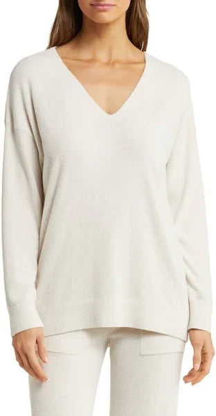 CozyChic Ultra Light V Neck Hi-Low Pullover