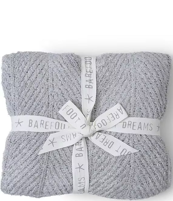Herringbone Silver Sky Blanket