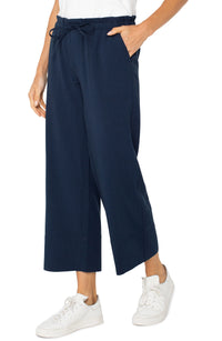 Pull On Wide Leg Tie Waist Pant