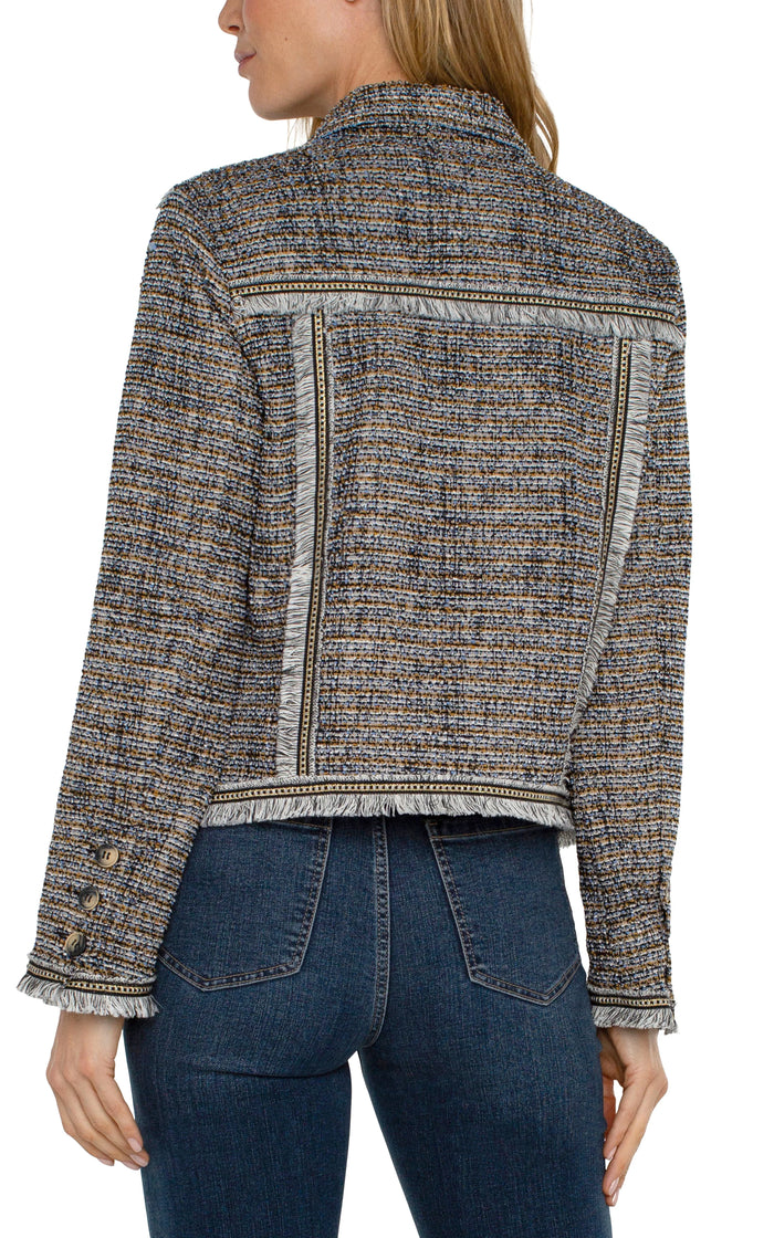 Trucker Jacket Lapis Boucle