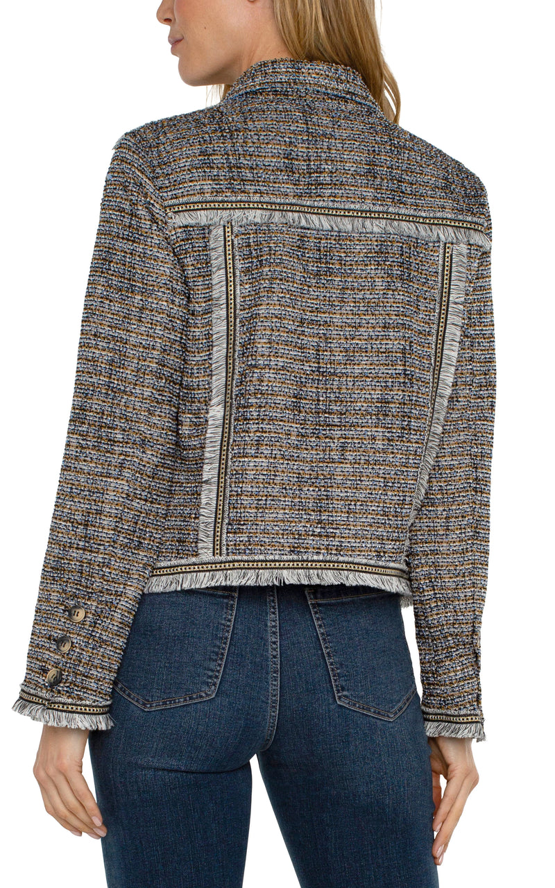 Trucker Jacket Lapis Boucle