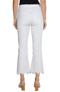 Hannah Crop Flare Bright White