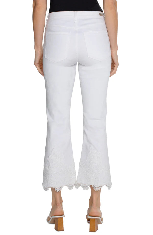 Hannah Crop Flare Bright White