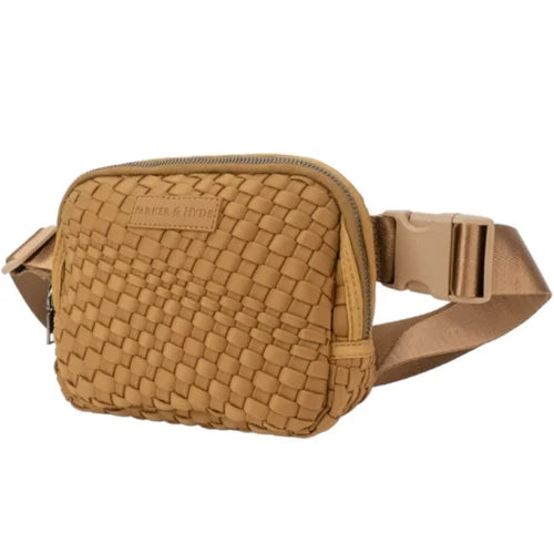 Woven Belt Belt Bag Camel