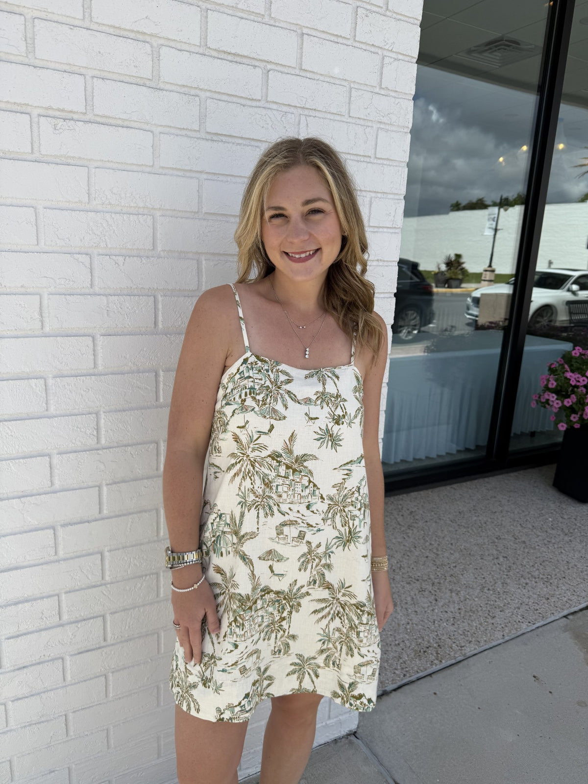 Maude Tiki Tide Mini Dress