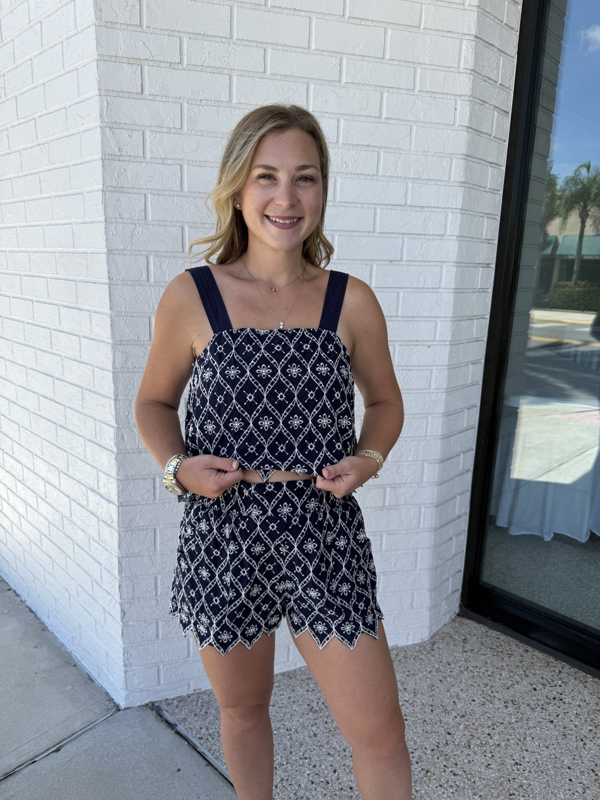 Selene's Embroidery Shorts