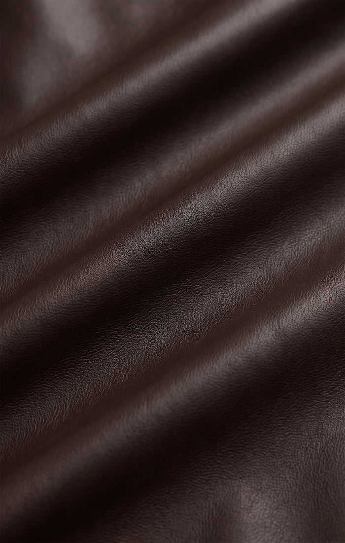 Roux Leather Mini Skirt
