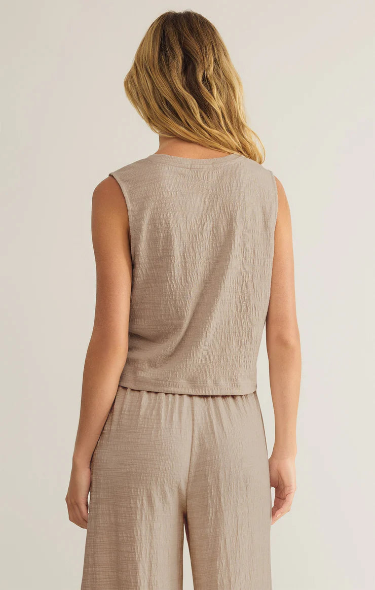 Sloane Textured Slub Top