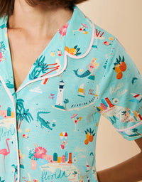 Spartina Short Sleeve Pajama Top Florida