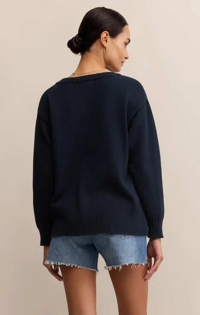 All Around Cotton V-Neck Sweater