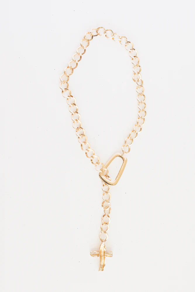 Blessing Cross With Chunky Chain