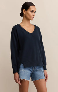 All Around Cotton V-Neck Sweater