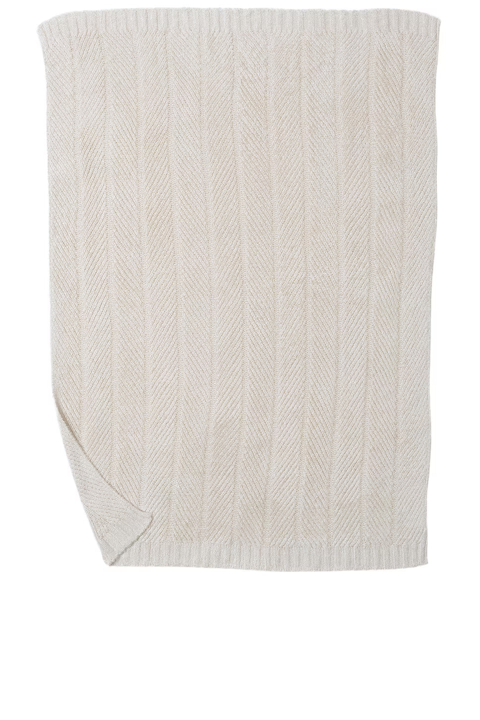 Herringbone Cream Blanket