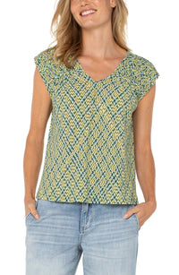 Dolman Tie Back Woven Top