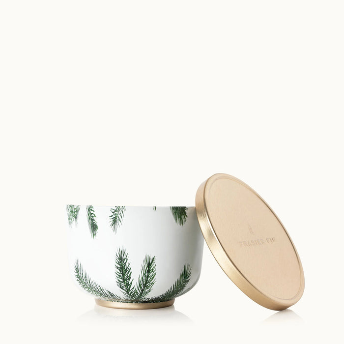 Frasier Fir Candle Tin with Gold