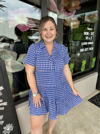 Gingham Glam Dress