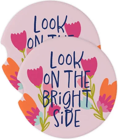 Look on the Bright Side Car Coaster