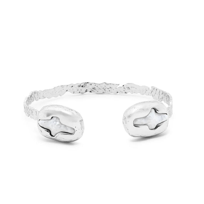Spencer Hammered Cuff Silver