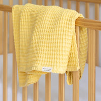 Waffle Baby Blanket Sunshine