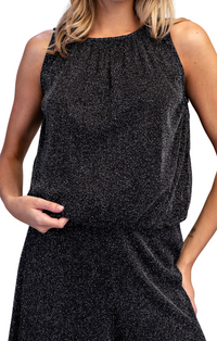 Andie Metallic Top