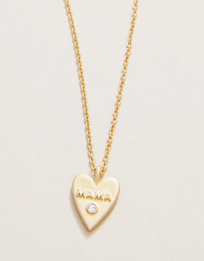 Sea La Vi Gold Necklace 18" Mama Heart