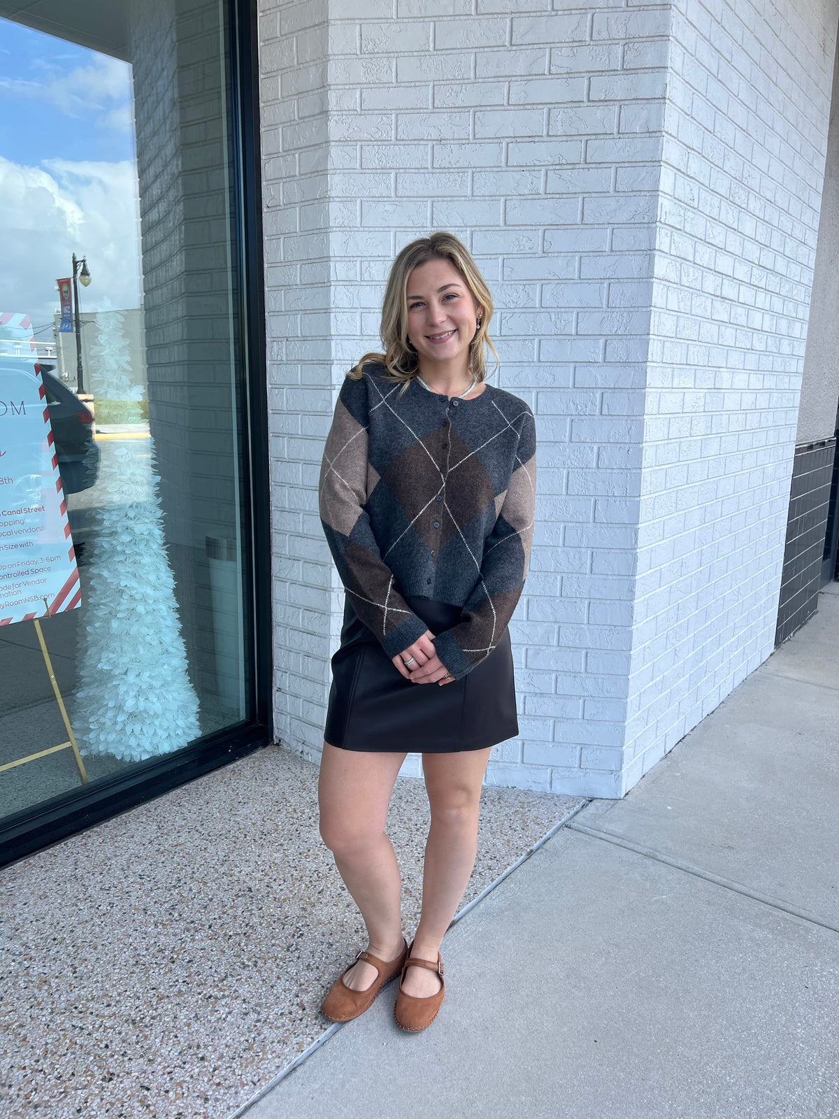 Medina Argyle Cardigan