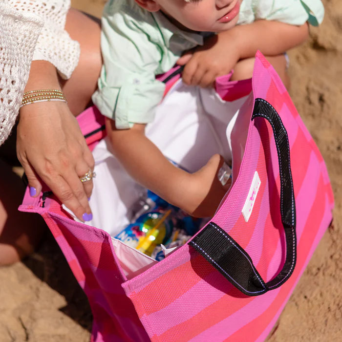 Cold Shoulder Cooler Tote Bubblegum