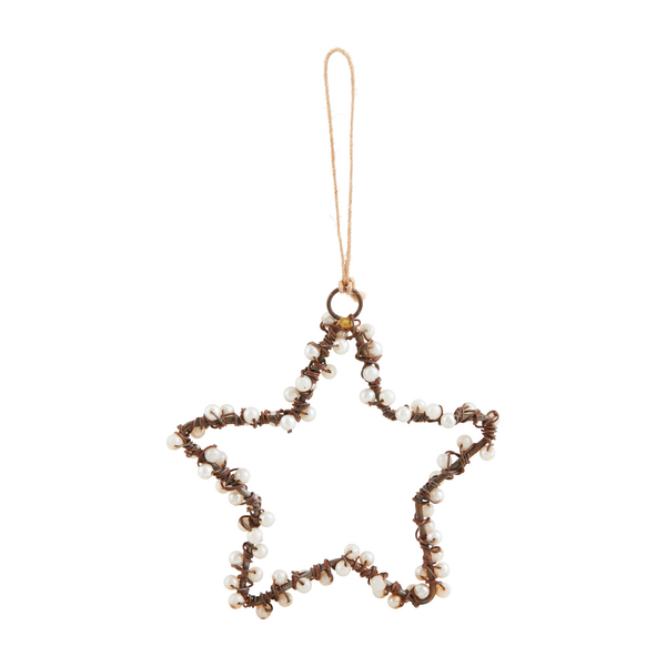 Star Pearl & Wire Ornament