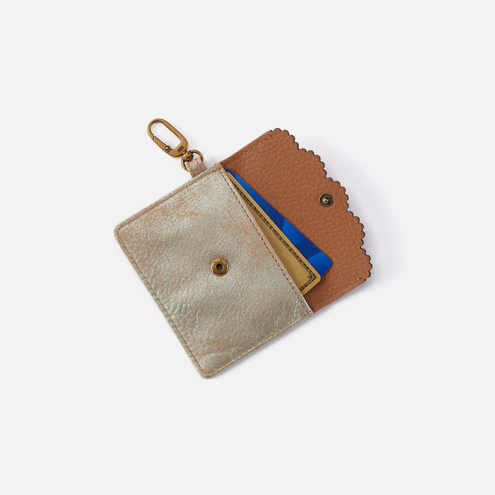 Tabby Flap Card Case Saddle Stardust