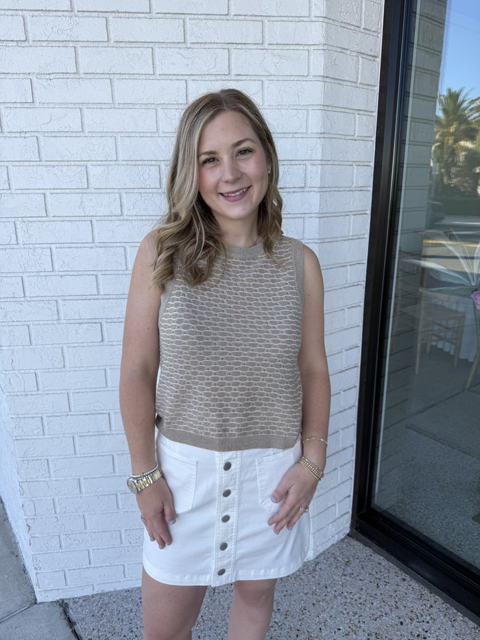 Quinn Skirt White