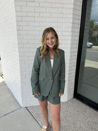 Evan Linen Blazer
