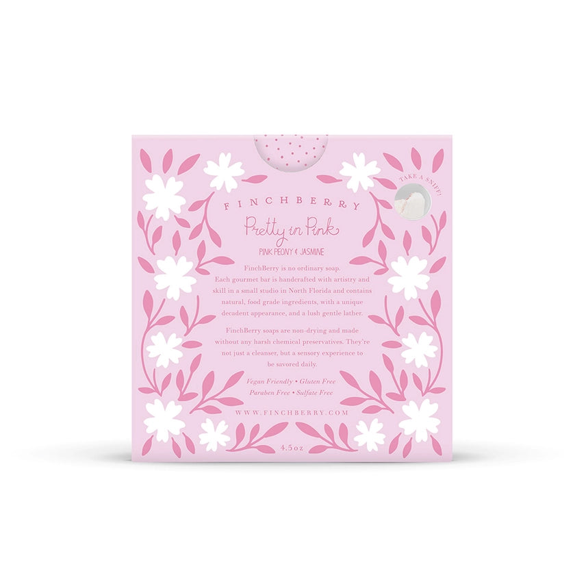 Pretty in Pink Vegan Boxed Soap with Pink Coquette Bow