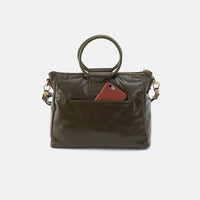 Sheila Medium Satchel Deep Moss