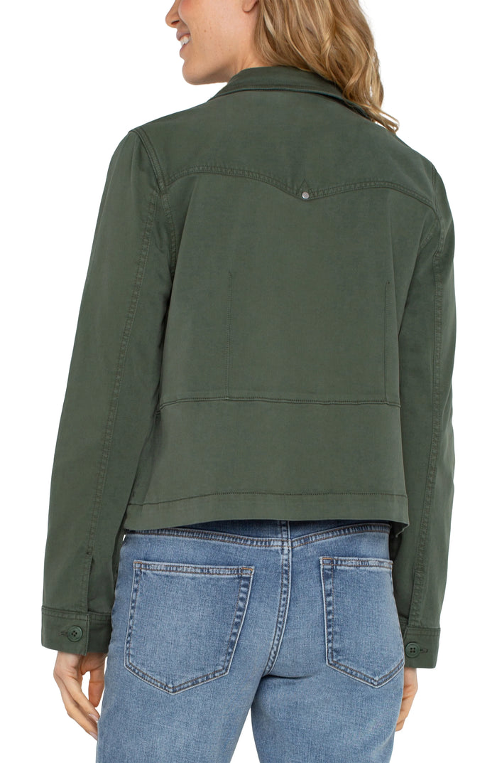 Trucker Jacket Moss Green