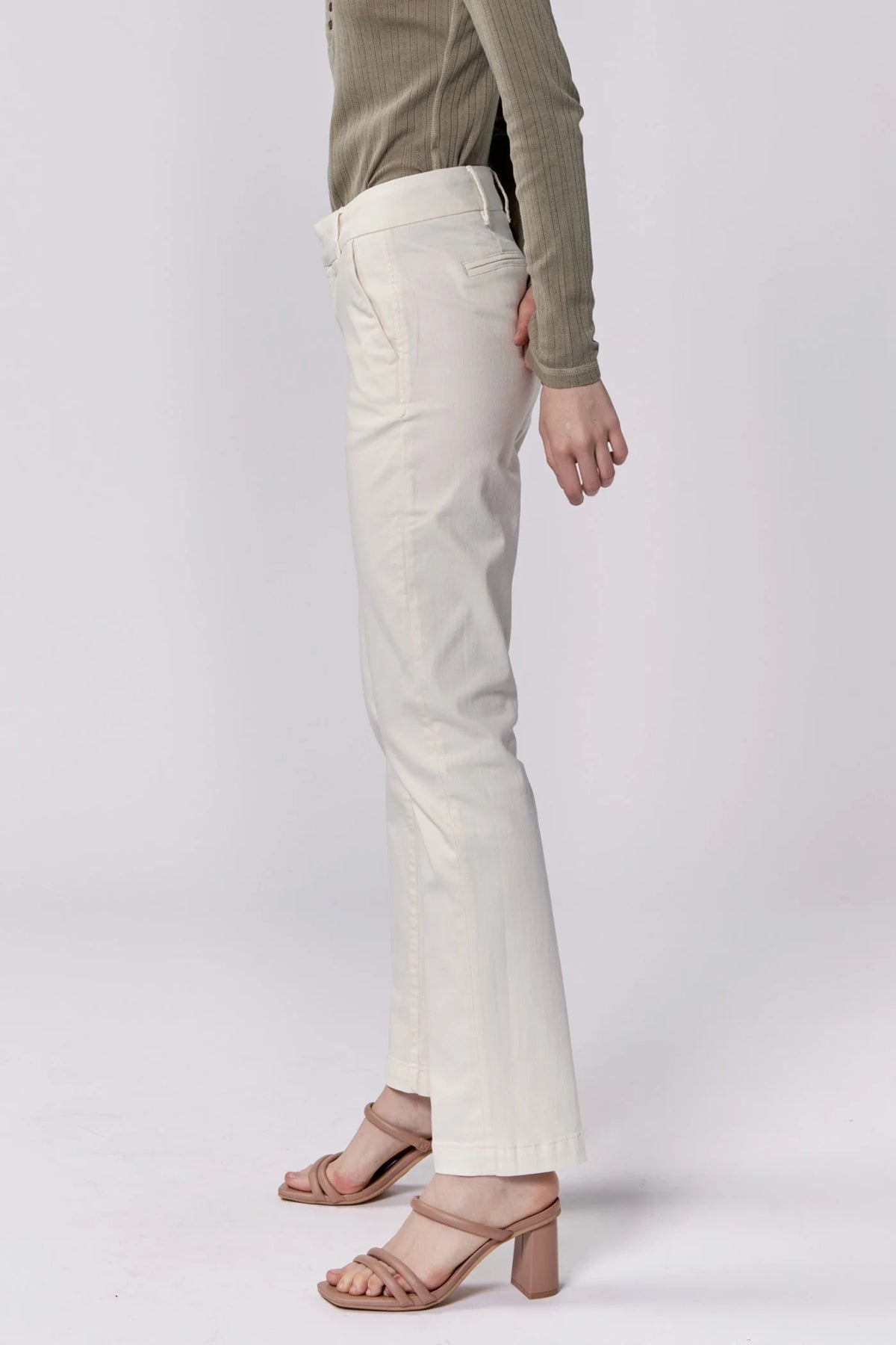 Hampton Mid Rise Trouser Ankle Pant