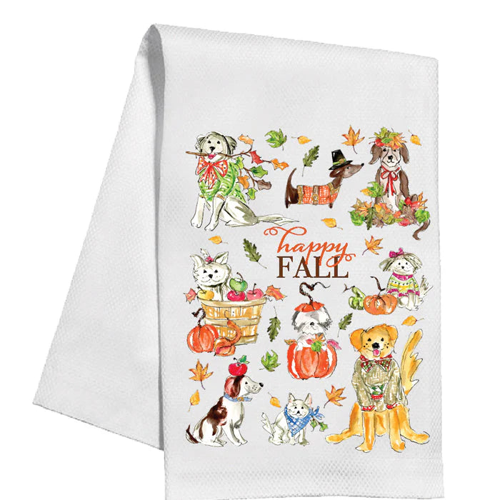 Fall Party Pooches Towel