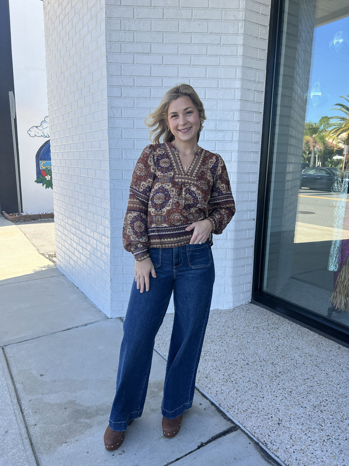 Audrey High Rise Wide Leg Jean