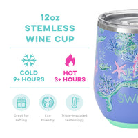 Under The Sea Stemless Wine Glass 12oz