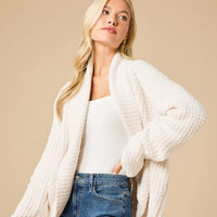 Waffle Cardigan