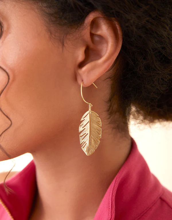 Calathea Leaf Earring