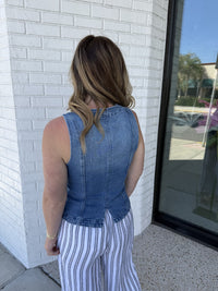 Perfect Striped Linen Pant