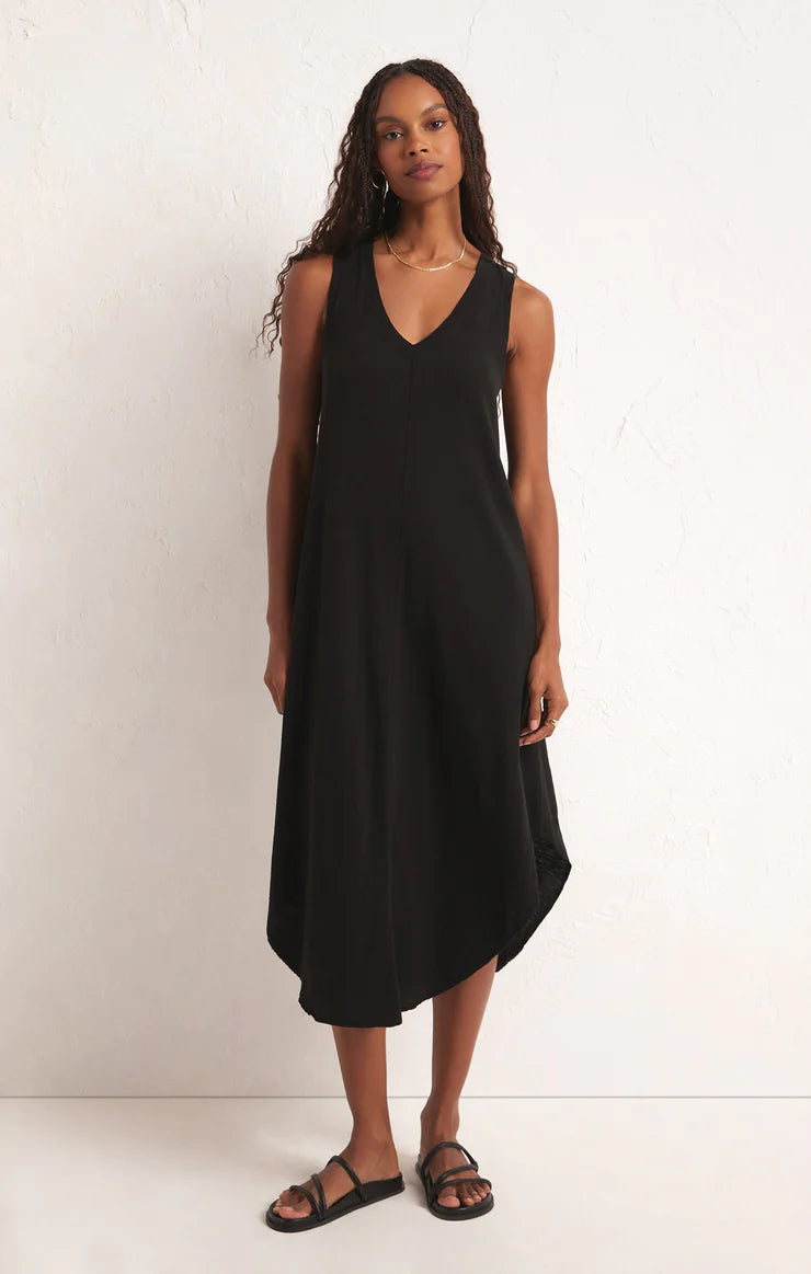 Reverie Slub Midi Dress