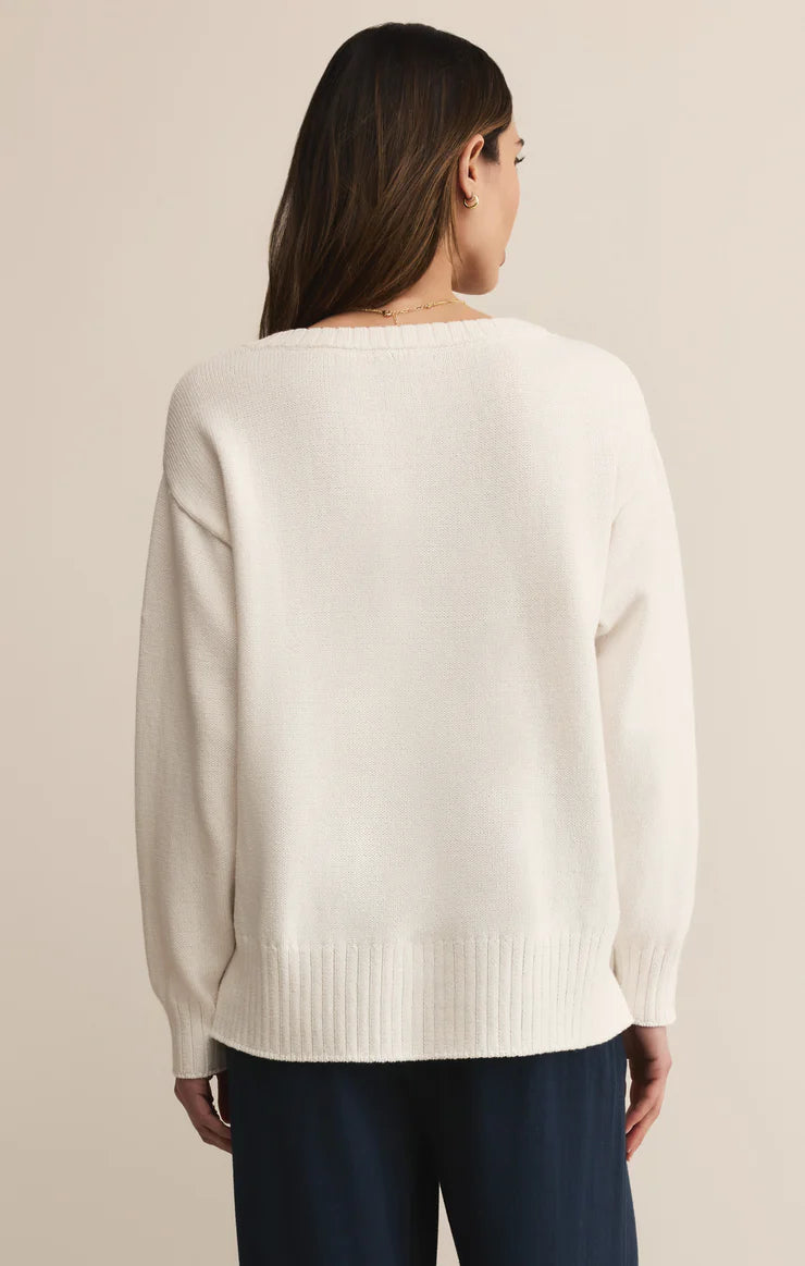 All Around Cotton V-Neck Sweater