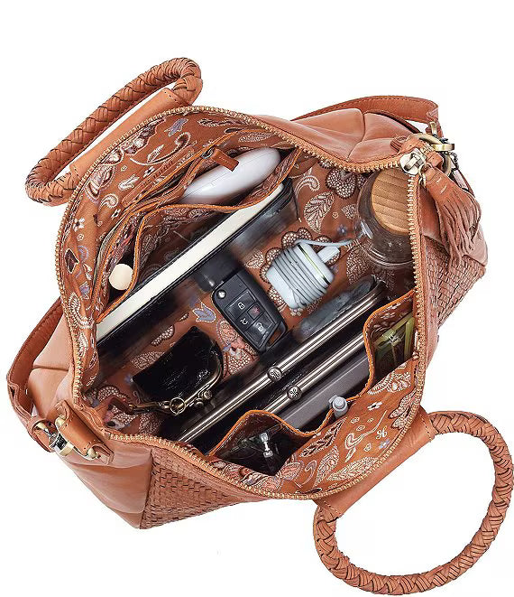 Sheila Large Satchel Harvest Wheat