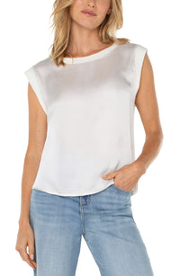 Sleeveless Woven Top