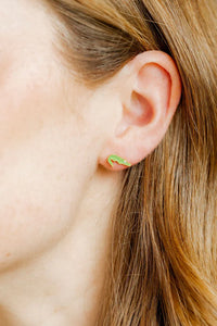 Gator Screwback Earring